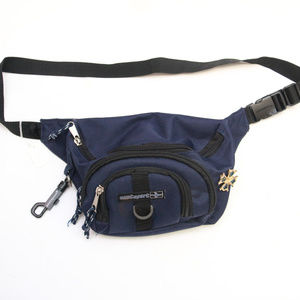 90's VTG "EASTSPORT" Navy Blue 3-Pocket Fanny Pack